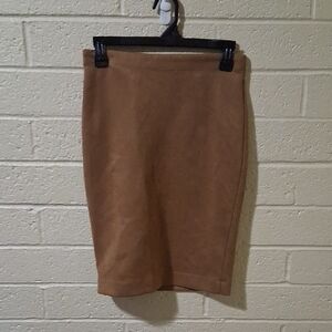 T Tahari Classic Brown Pencil Skirt